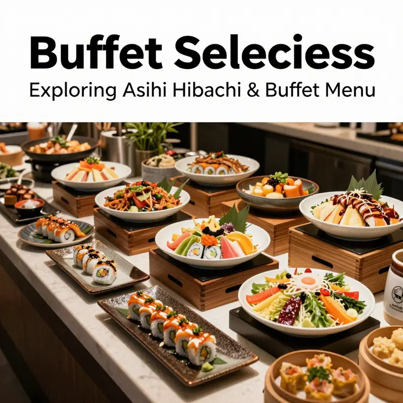 Exciting hibachi preparations at Asihi, highlighting the vibrant colors and enticing textures of the dishes.