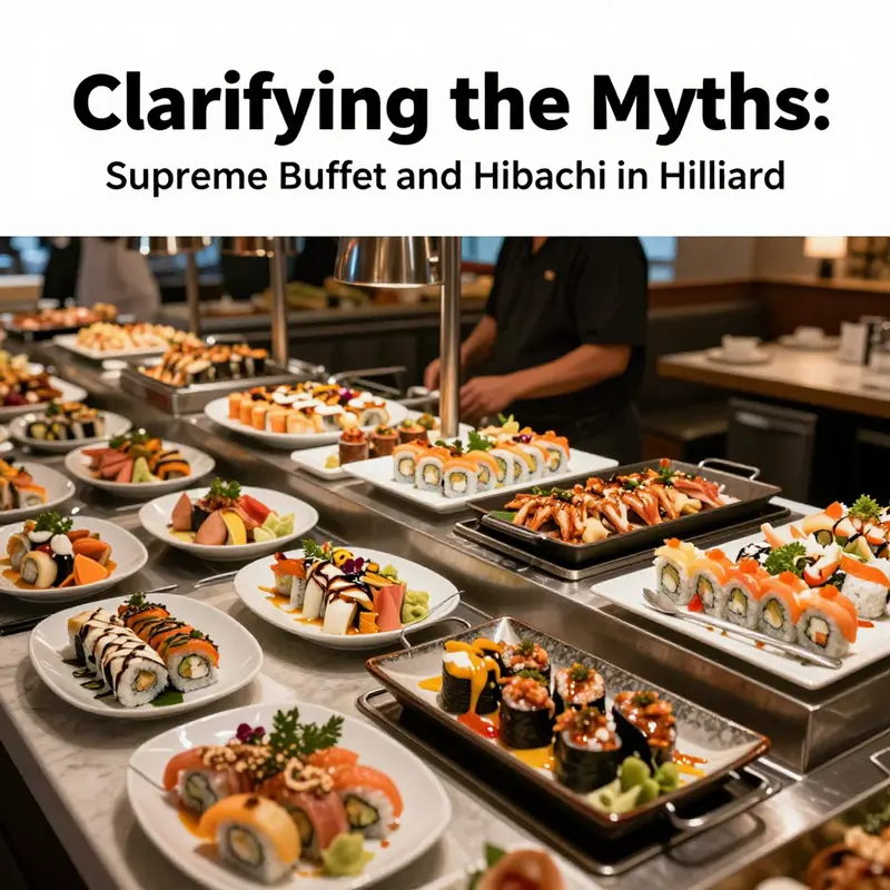 A look at a buffet dining experience with a variety of Asian cuisine highlighting the misconceptions surrounding Hilliard.