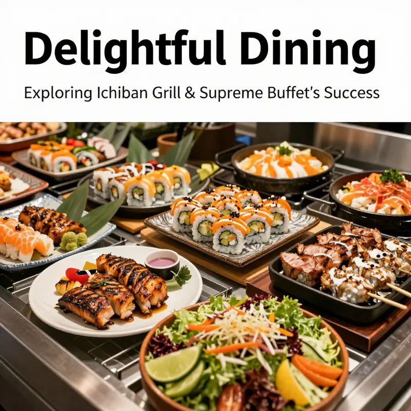 A vibrant and busy dining area showcasing the community atmosphere at Ichiban Grill & Supreme Buffet.
