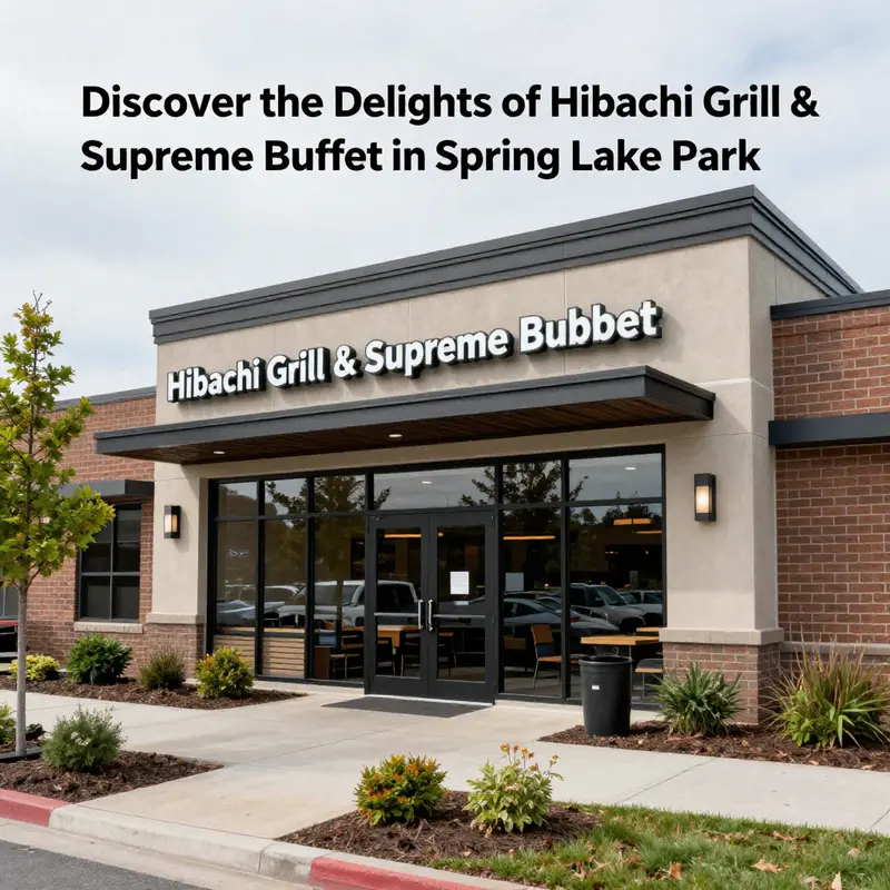 A colorful display of menu options available at Hibachi Grill & Supreme Buffet.