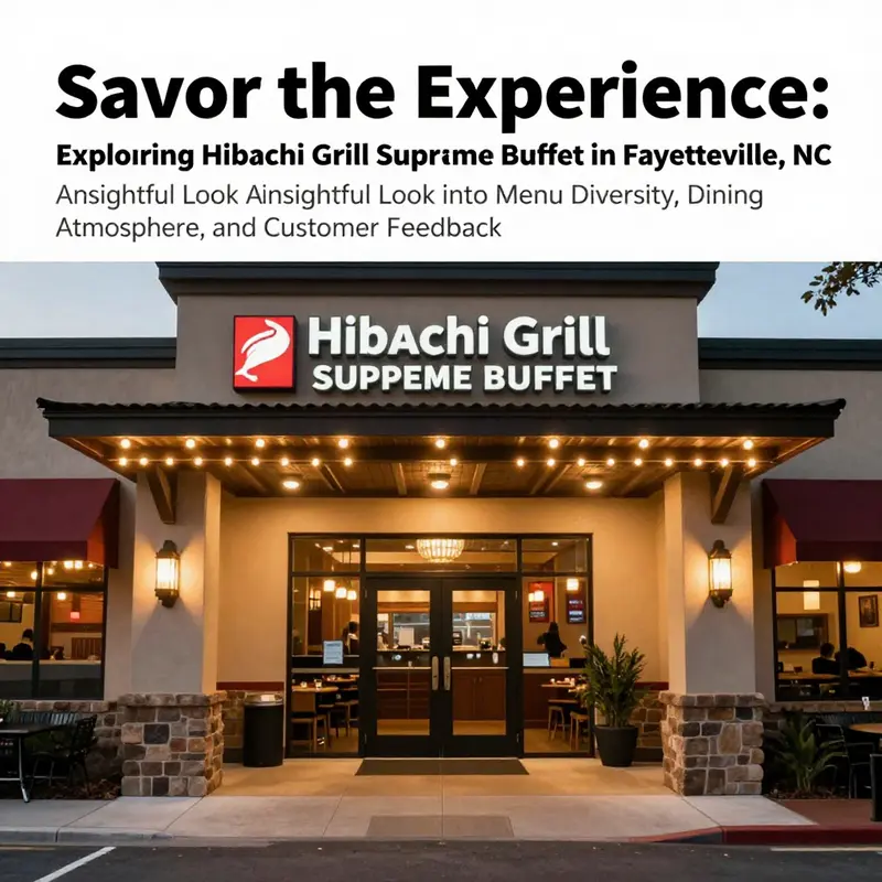 The exterior view of Hibachi Grill Supreme Buffet in Fayetteville, NC, welcoming customers.
