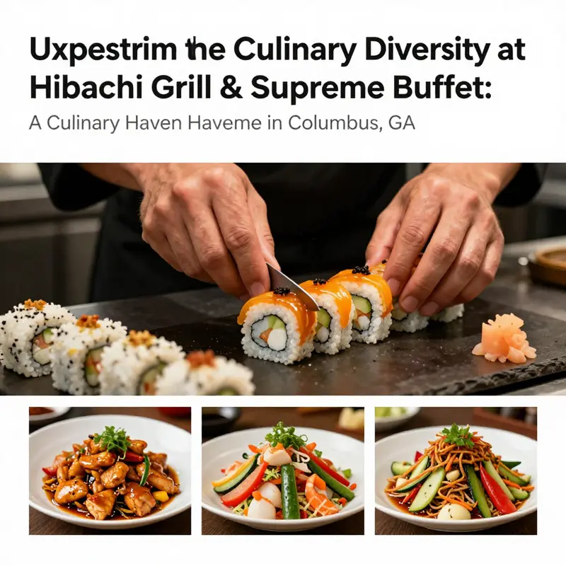 An inviting selection of dishes from the Hibachi Grill & Supreme Buffet, ideal for diverse dining groups.