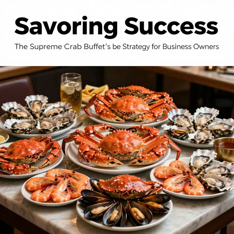 A bountiful display of seafood choices at Supreme Crab Buffet, showcasing the variety and freshness that attract patrons.
