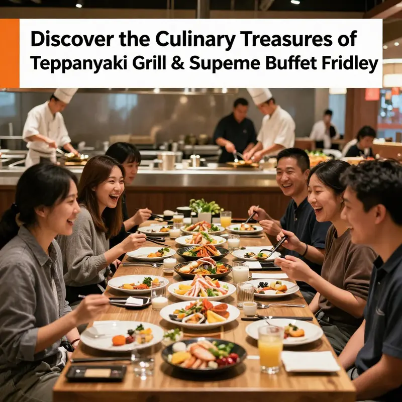 A vibrant display of diverse buffet options at Teppanyaki Grill, highlighting the culinary richness offered.