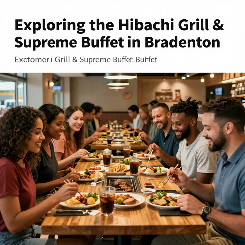 A vibrant selection of dishes from Hibachi Grill & Supreme Buffet, highlighting the diverse menu available for diners.