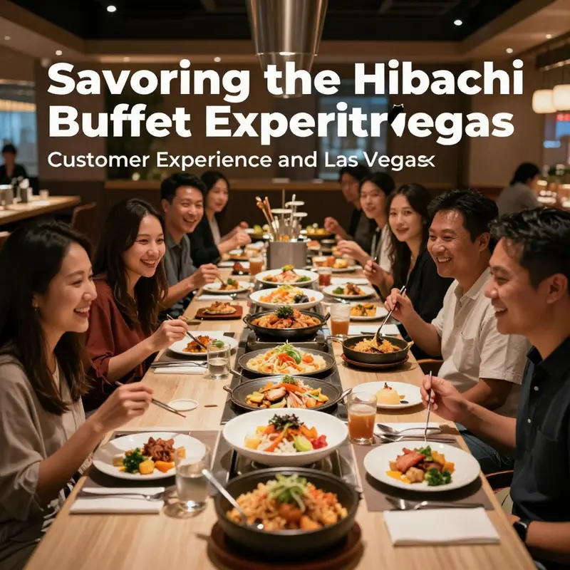 Chefs performing live cooking at a hibachi restaurant in Las Vegas, delivering an interactive dining experience.
