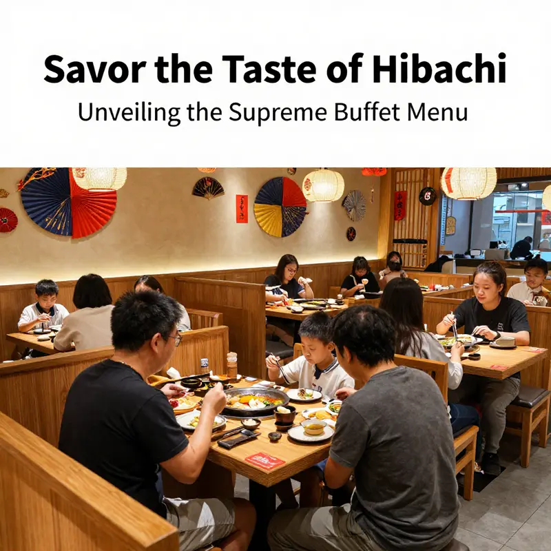 A vibrant assortment of signature dishes at the Hibachi Grill & Supreme Buffet, showcasing culinary excellence.