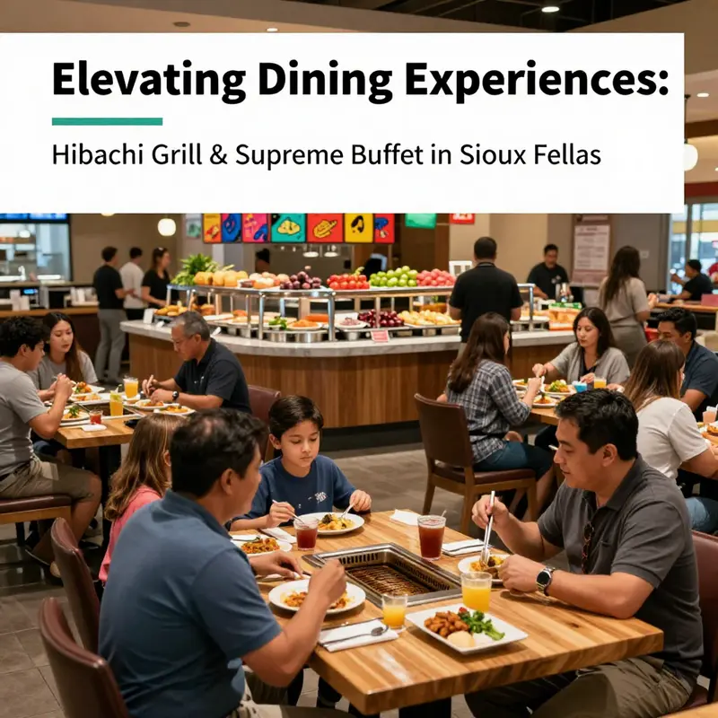 Guests enjoying a vibrant atmosphere and diverse culinary offerings at Hibachi Grill & Supreme Buffet.