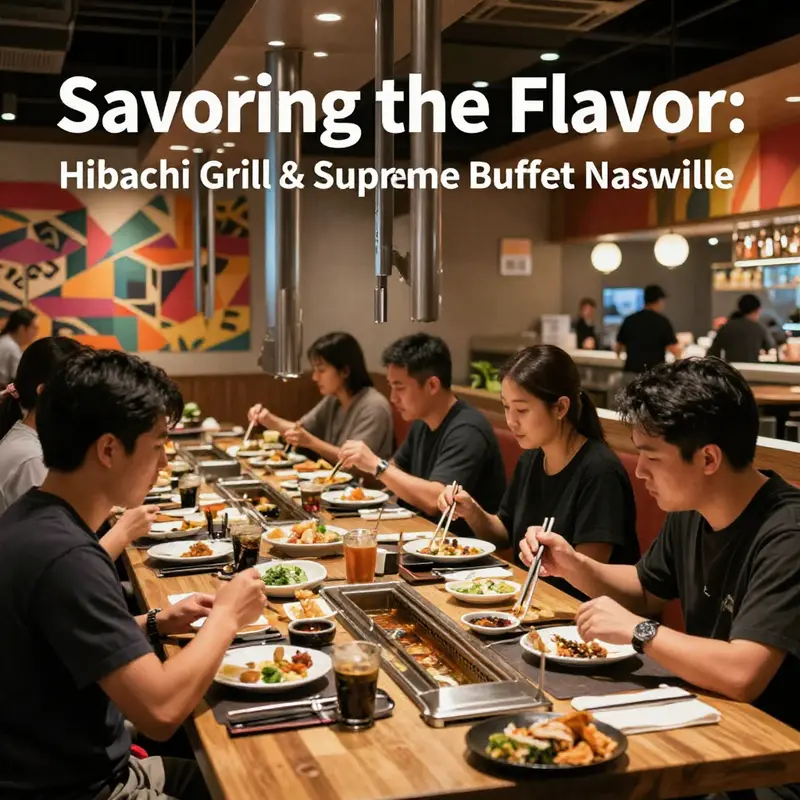 A delightful sampling of hibachi offerings showcasing the diverse range of dishes available at the buffet.
