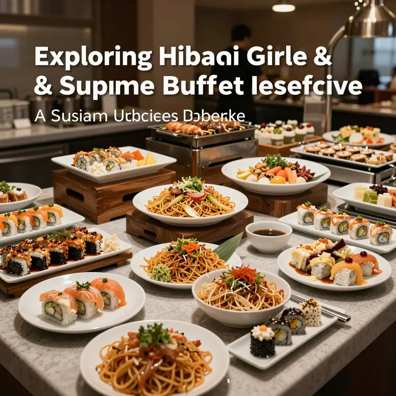 A vibrant spread of diverse dishes showcasing the variety offered at Hibachi Grill & Supreme Buffet.