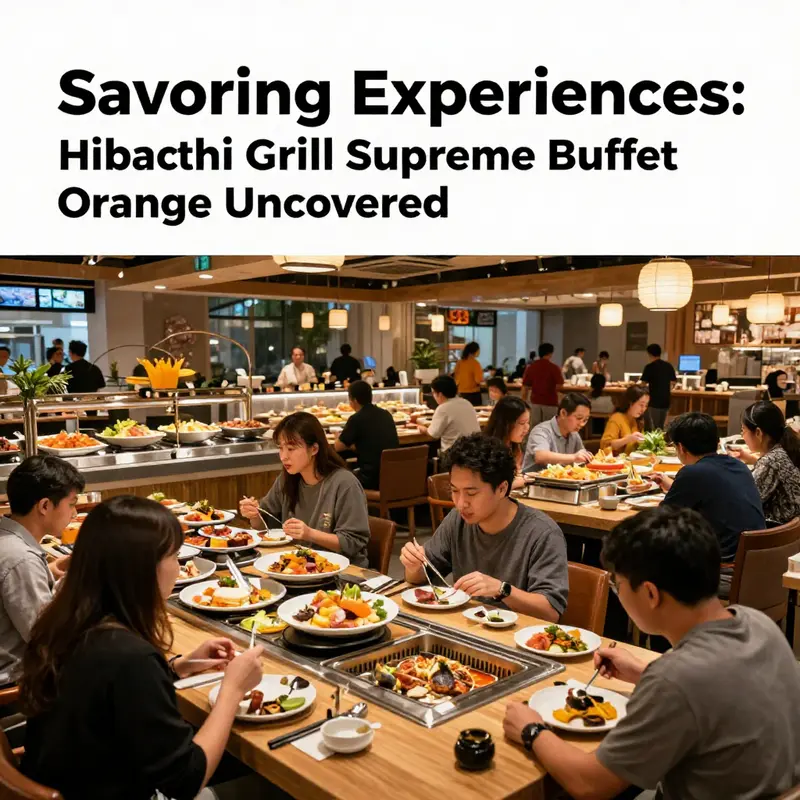 The vibrant dining atmosphere at Hibachi Grill Supreme Buffet Orange, a place for delightful culinary adventures.