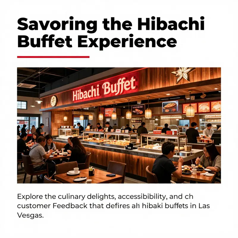 An inviting image of a hibachi buffet restaurant exterior in Las Vegas, showcasing its busy environment and allure for diners.