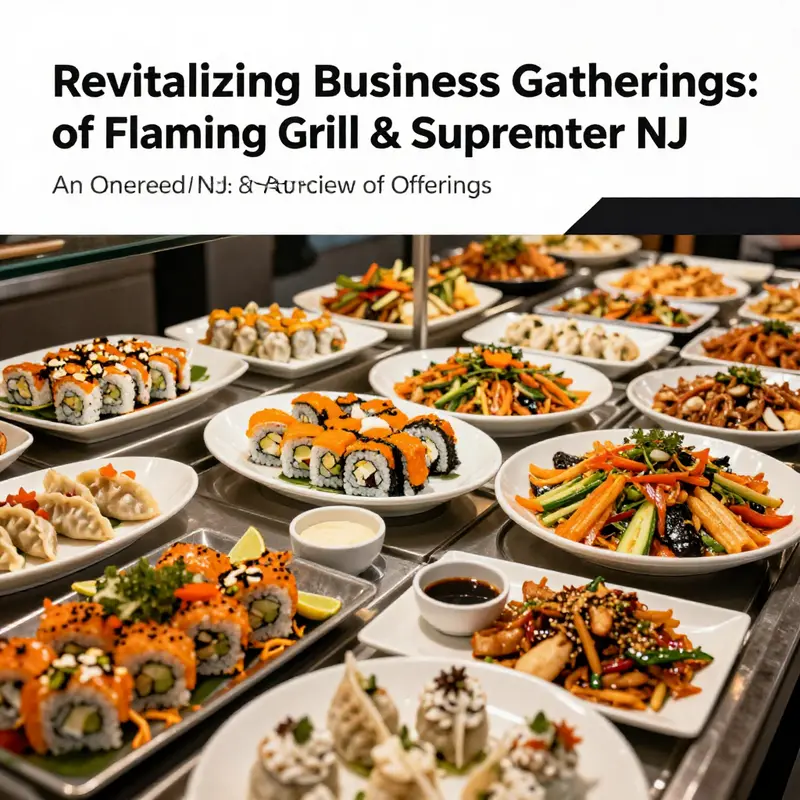 A colorful assortment of dishes available at Flaming Grill & Supreme Buffet, attracting patrons with its variety and presentation.