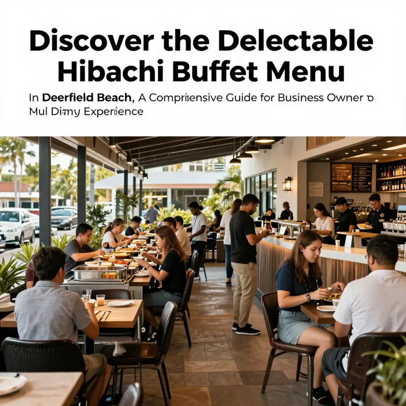 An attractive image of Hibachi Buffet's exterior in Deerfield Beach, bustling with patrons.