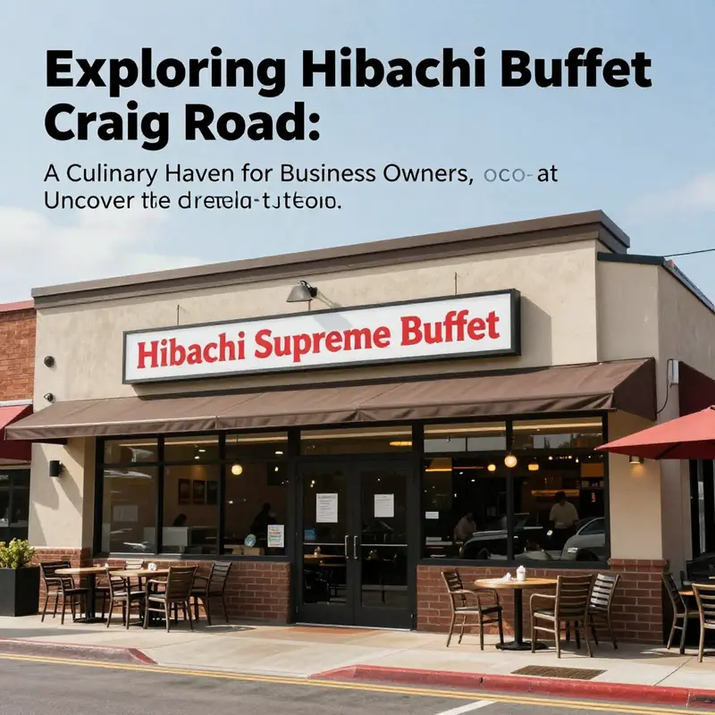 Exterior view of Hibachi Supreme Buffet with outdoor seating and a prominent restaurant sign.