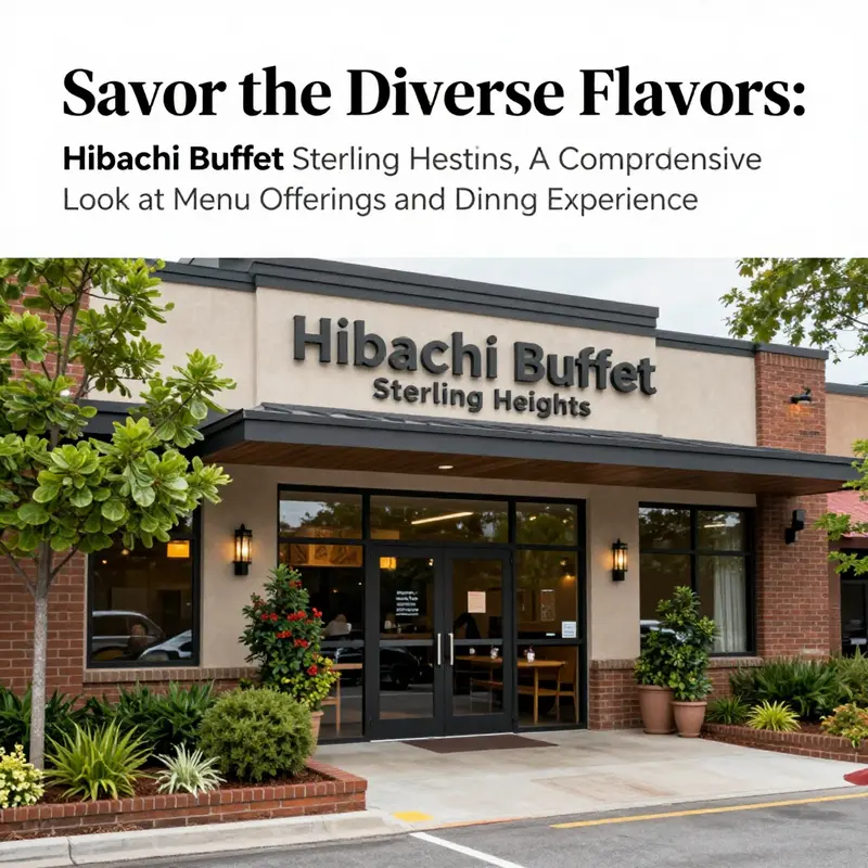 The welcoming exterior of Hibachi Buffet in Sterling Heights.
