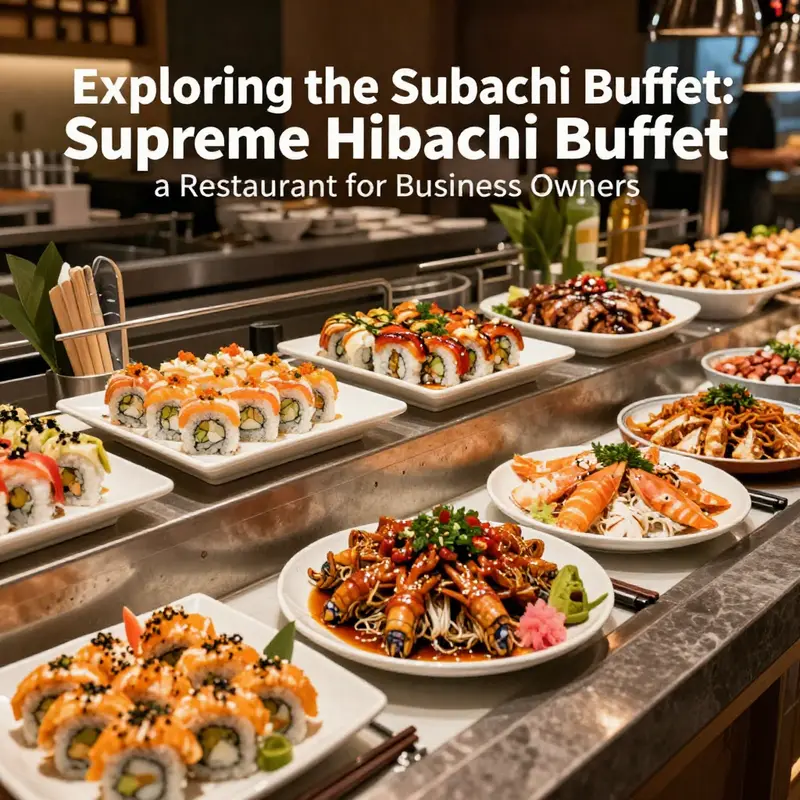 An enticing buffet spread featuring diverse dishes at Supreme Hibachi Buffet.