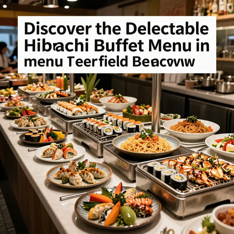 A beautifully arranged selection of dishes at Hibachi Buffet, illustrating the variety available for diners.