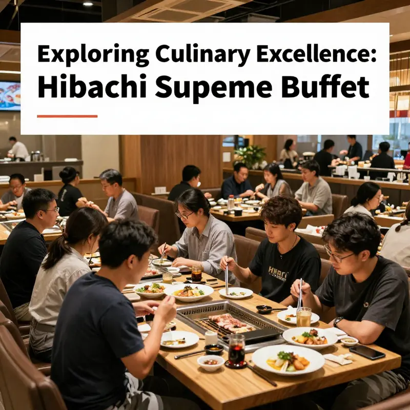 A captivating display of the diverse menu options available at Hibachi Supreme Buffet, highlighting its extensive Asian cuisine offerings.