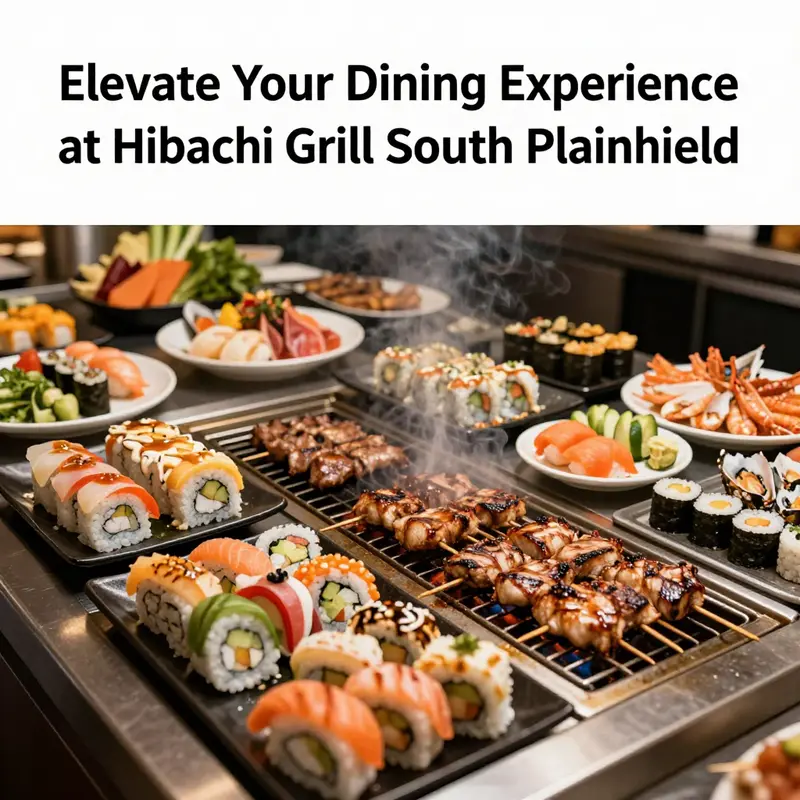 An enticing buffet spread featuring an array of dishes at Hibachi Grill South Plainfield.