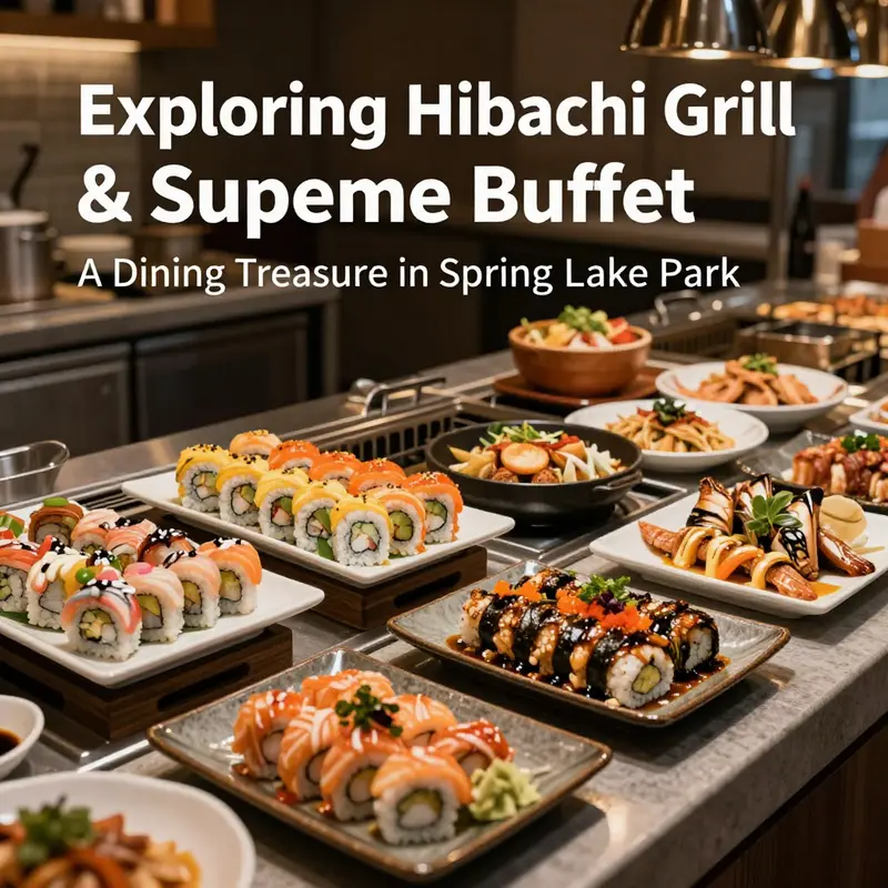 A vibrant array of food offerings at Hibachi Grill & Supreme Buffet.