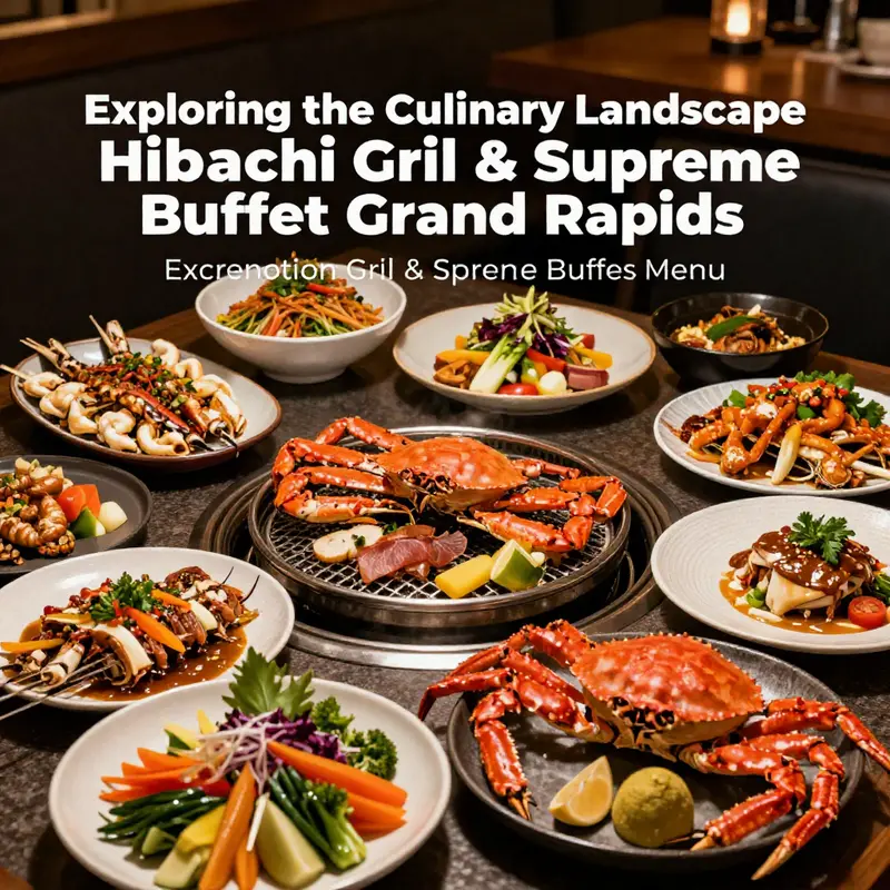 An overview of the diverse offerings at Hibachi Grill & Supreme Buffet.