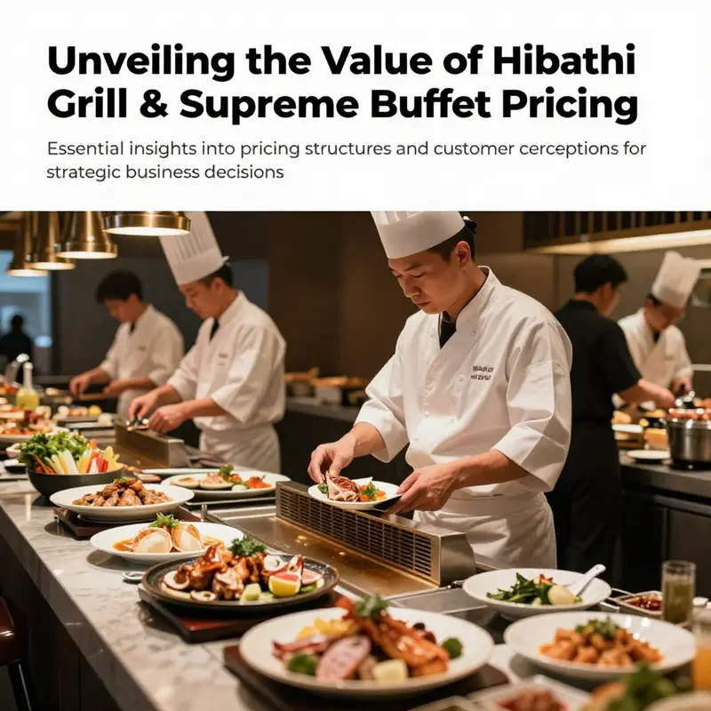 Chefs at Hibachi Grill cooking fresh dishes in a buffet setting, highlighting the culinary experience.