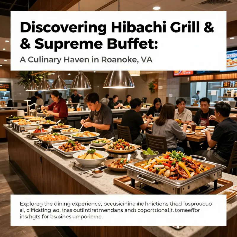 Panoramic view of Hibachi Grill & Supreme Buffet showcasing its vibrant buffet layout.