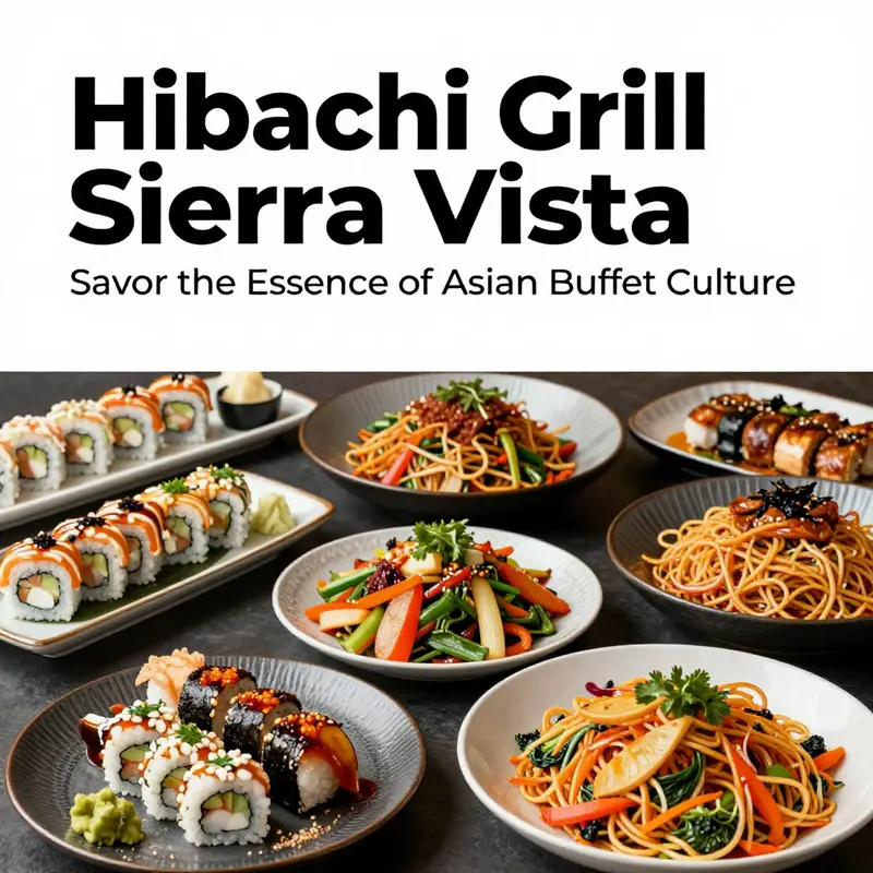 An enticing array of dishes showcasing Hibachi Grill’s diverse Asian buffet offerings.