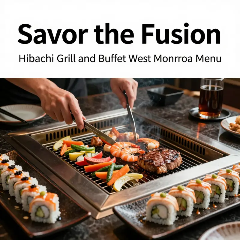 The vibrant display of hibachi grilling showcasing fresh ingredients and dynamic cooking methods.
