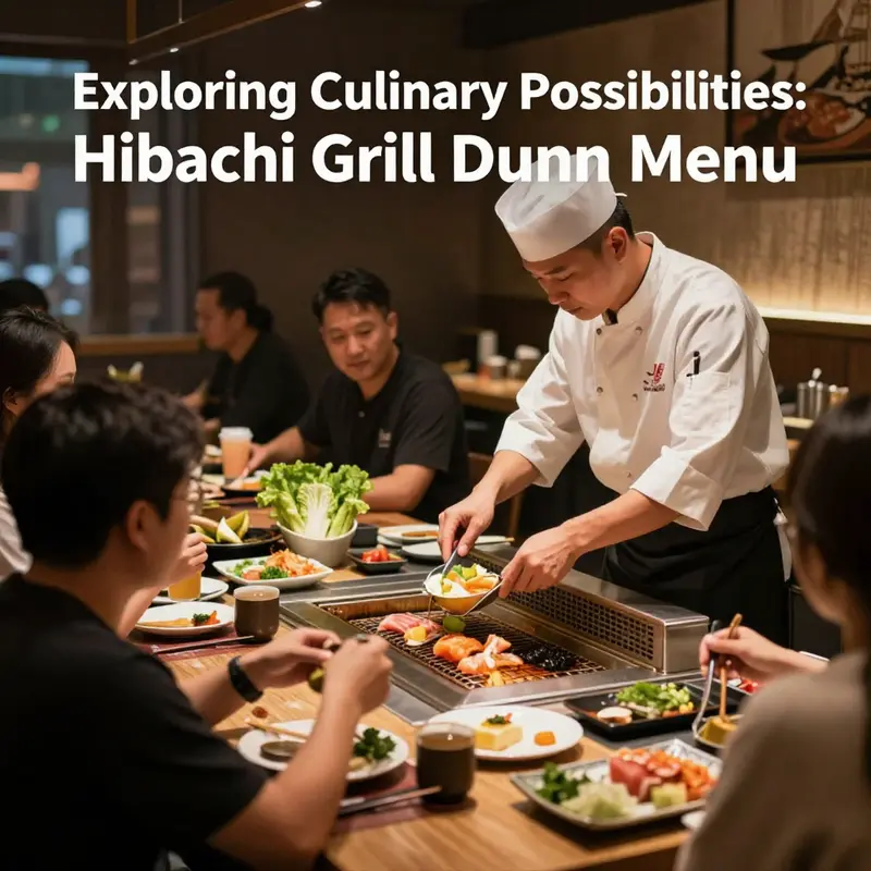 A colorful display of culinary offerings representing the diverse menu at Hibachi Grill.