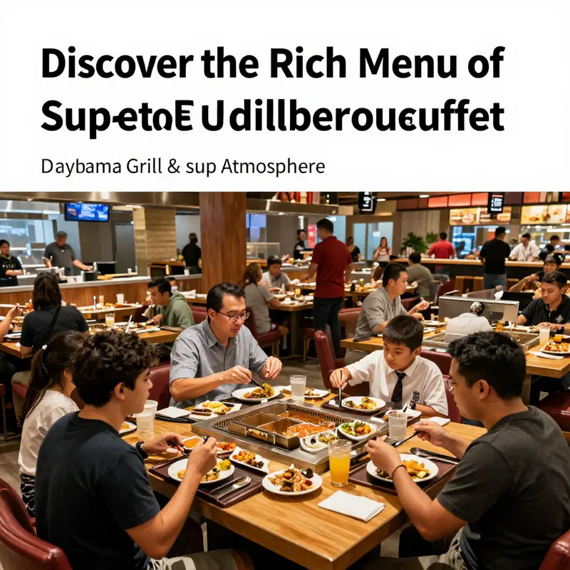 A tantalizing overview of the diverse offerings at Hibachi Grill & Supreme Buffet.