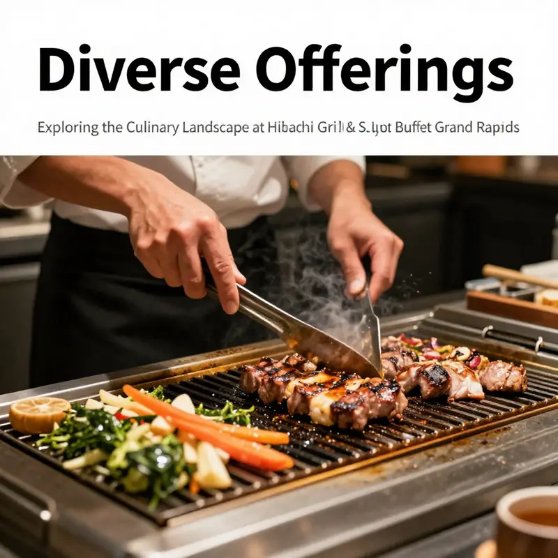 An overview of the diverse offerings at Hibachi Grill & Supreme Buffet.