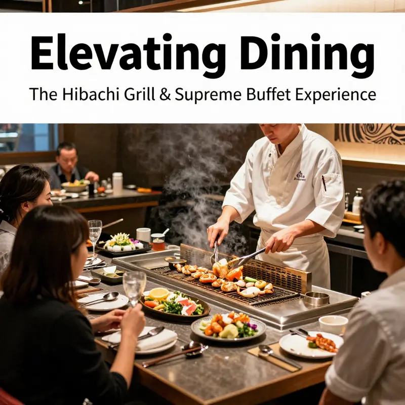 Diners enjoying the interactive hibachi grilling experience at Hibachi Grill & Supreme Buffet.