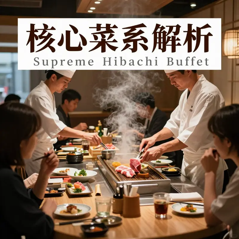 An array of dishes available at Supreme Hibachi Buffet, reflecting its diverse menu.