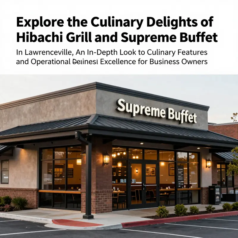 Exterior view of Hibachi Grill and Supreme Buffet, reflecting its inviting and modern architecture.