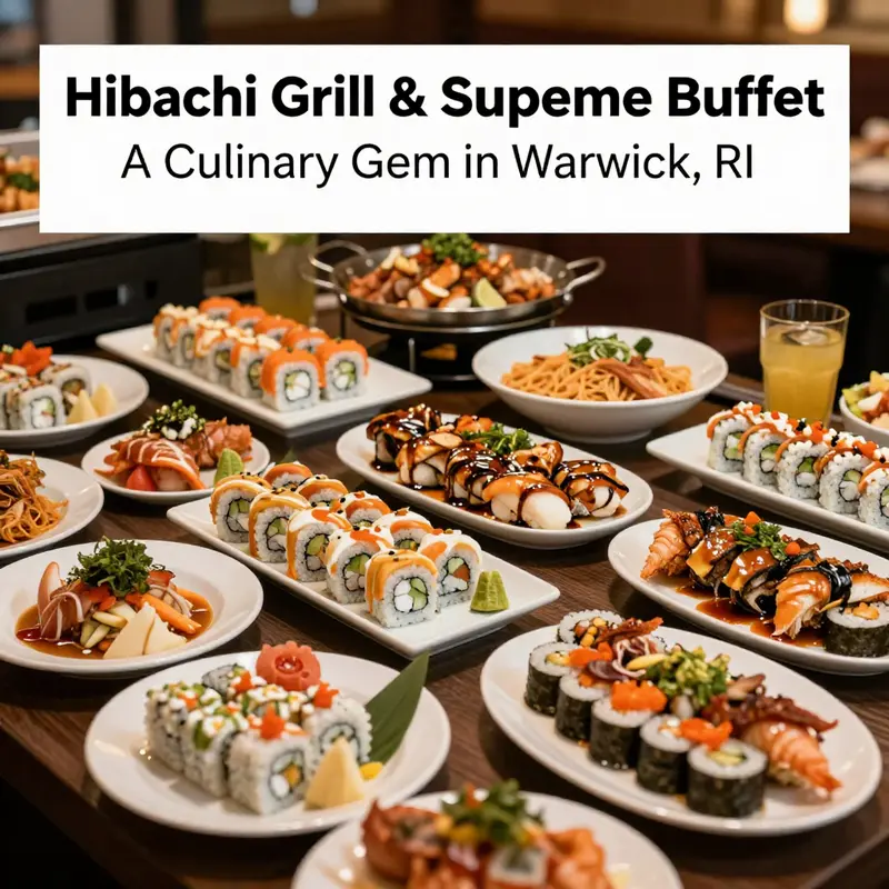 A colorful collection of dishes offered at Hibachi Grill & Supreme Buffet.