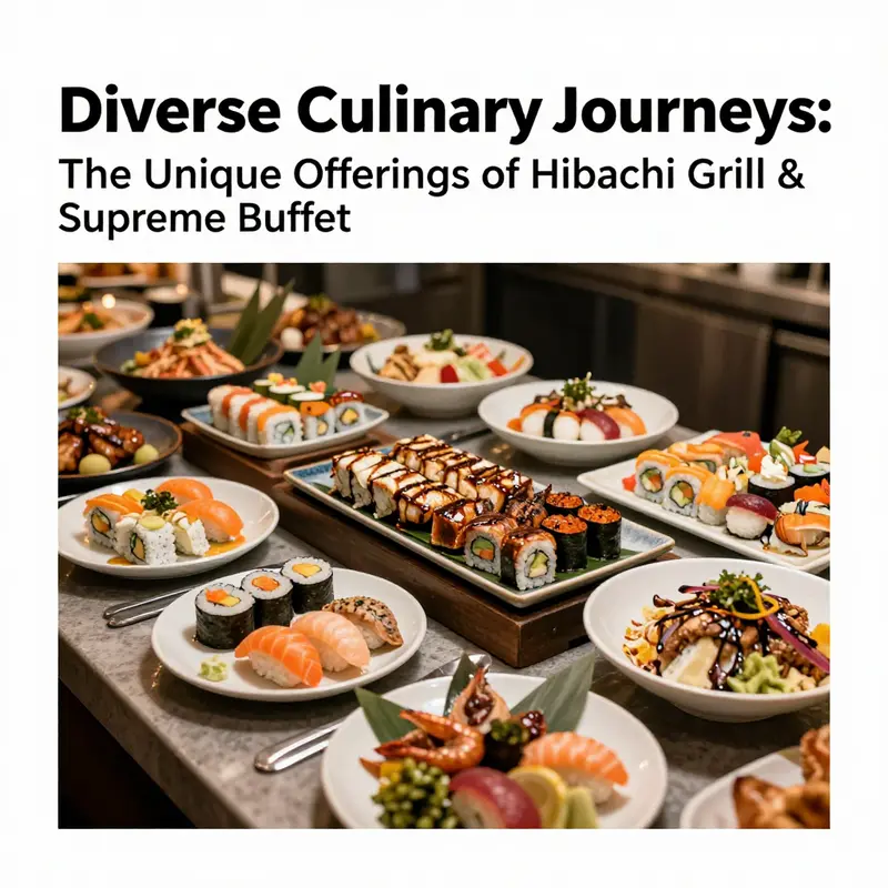 A selection from the buffet showcasing the variety of dishes available at Hibachi Grill & Supreme Buffet.