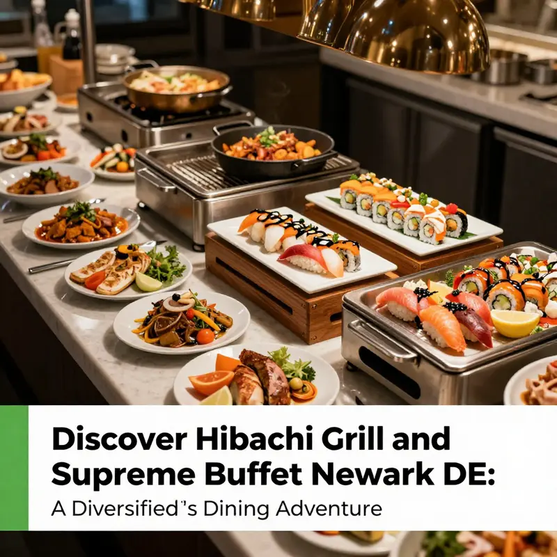 A vivid display of the diverse culinary offerings available at Hibachi Grill & Supreme Buffet.