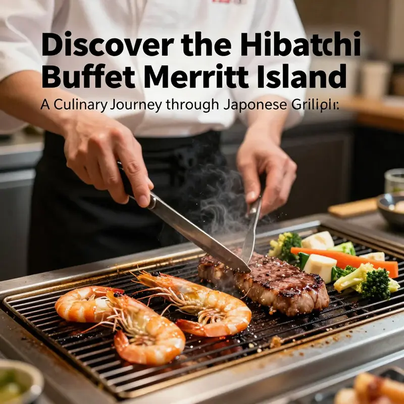 A chef showcases the art of hibachi cooking at Hibachi Buffet.
