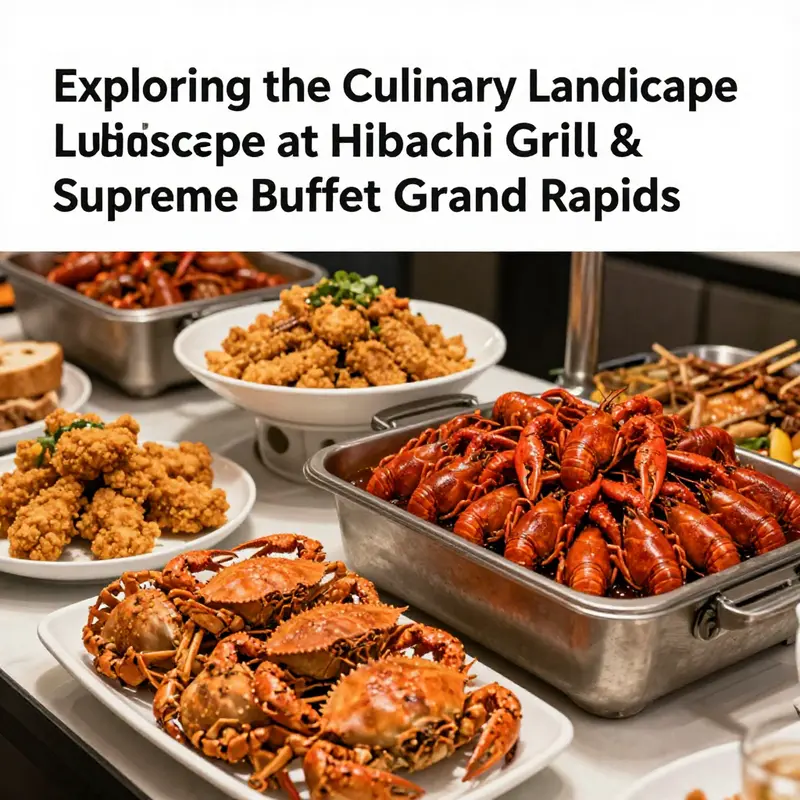 An overview of the diverse offerings at Hibachi Grill & Supreme Buffet.