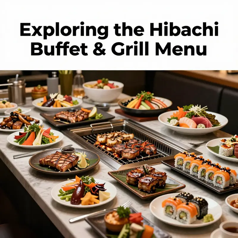 A visual feast showcasing the signature offerings of Hibachi Buffet, highlighting diverse dishes available for guests.