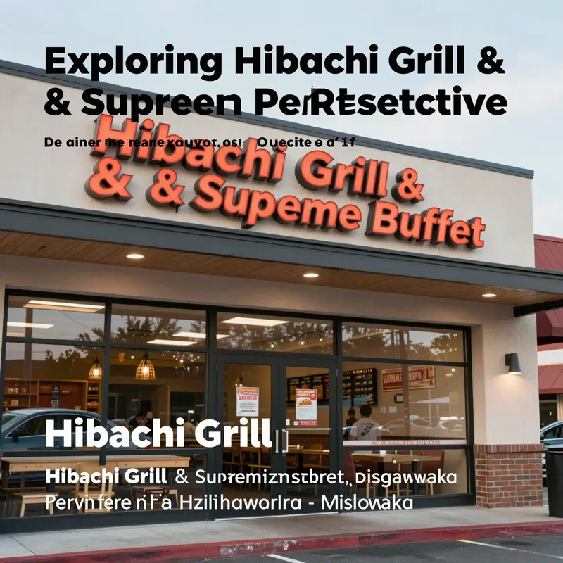 A welcoming exterior view of Hibachi Grill & Supreme Buffet with vibrant signage, inviting diners to explore its diverse offerings.