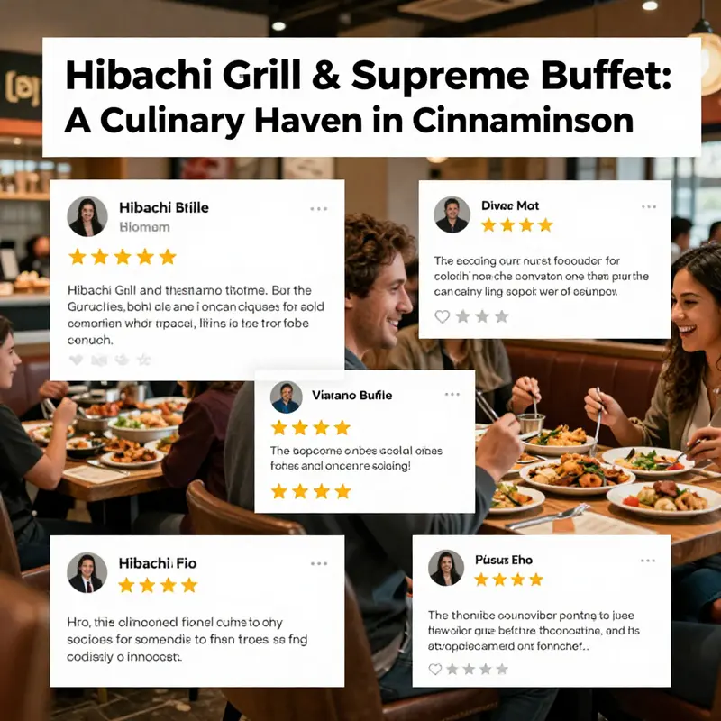 The inviting exterior of Hibachi Grill & Supreme Buffet, a prominent dining spot in Cinnaminson.