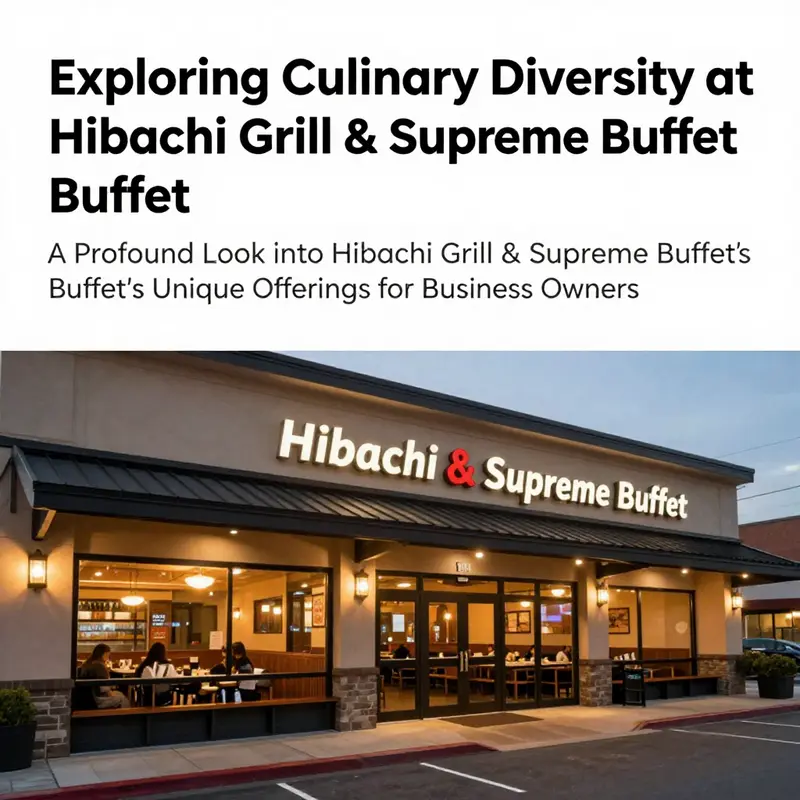 The exterior view of Hibachi Grill & Supreme Buffet in South Plainfield, NJ, showcasing a family-friendly dining atmosphere.