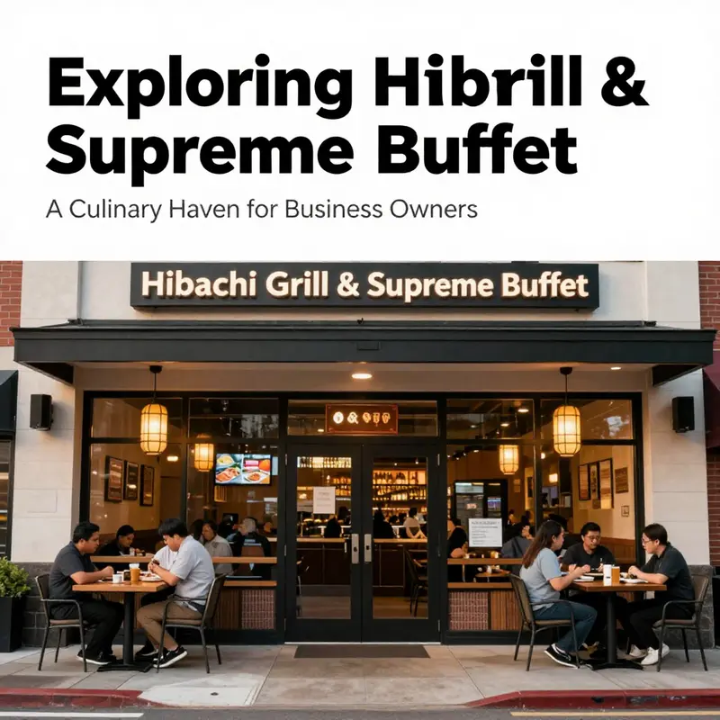 The exterior of Hibachi Grill & Supreme Buffet in Newark, displaying a vibrant and inviting atmosphere.
