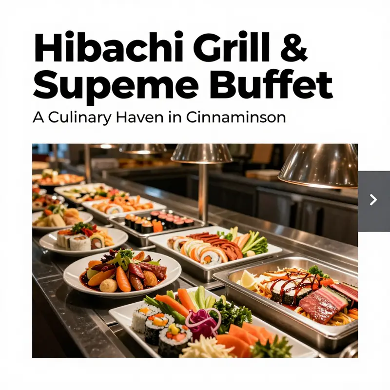 The inviting exterior of Hibachi Grill & Supreme Buffet, a prominent dining spot in Cinnaminson.