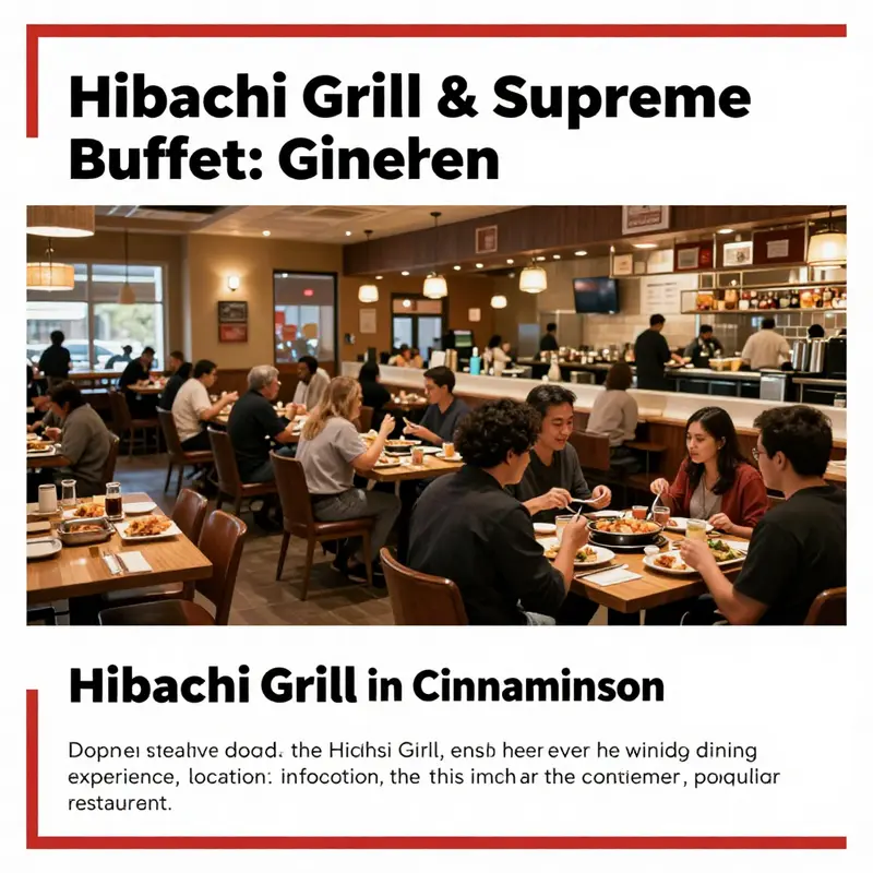 Interior view of Hibachi Grill & Supreme Buffet filled with diners enjoying their meals in a welcoming environment.
