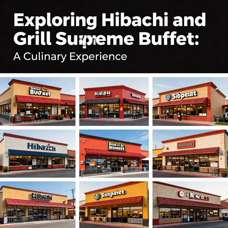 A showcase of diverse Hibachi Grill & Supreme Buffet locations across the United States.