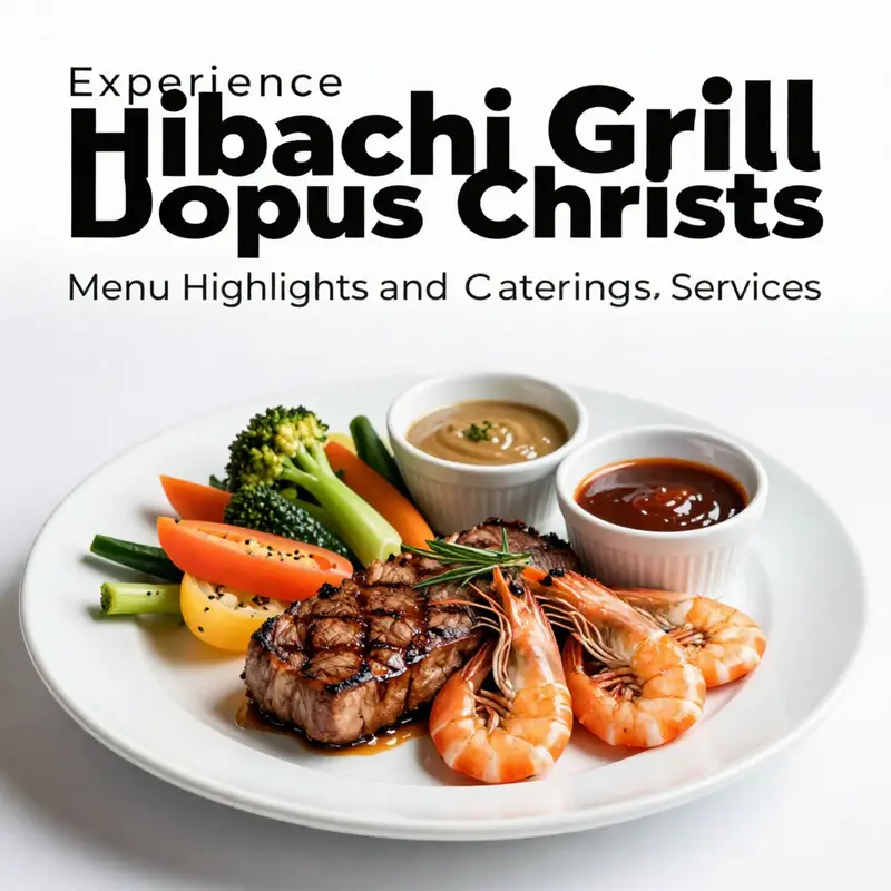 A chef entertains guests with impressive grilling techniques at a hibachi grill in Corpus Christi.